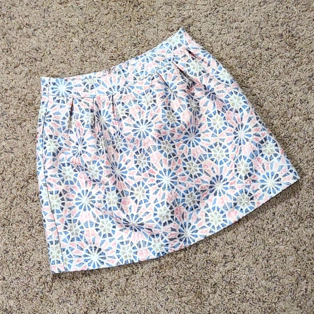 Shimmer a-line skirt